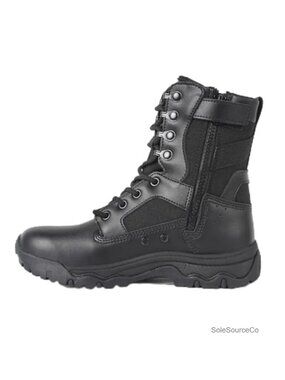 Women's Tactical Combat Motorcycle Boots with Side Zipper & EVA Midsole